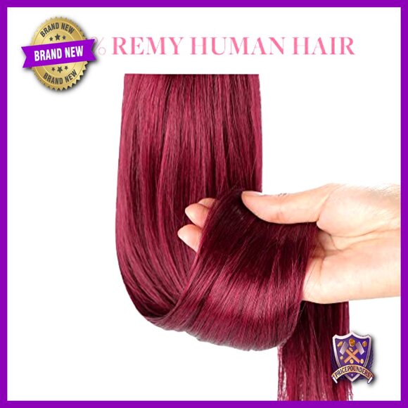 Long Straight Clip-in Ponytail Extension, 18 Inch Real Human Hair main image 4